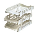 High quality office ps plastic desk organizer 3 tier document Tray